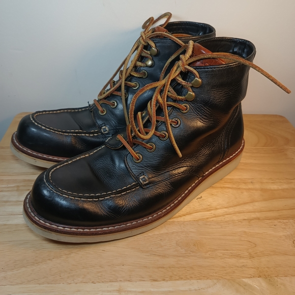 Coach Black Leather Lace-Up Boots main image 12